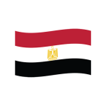 Die Flagge von Ägypten