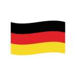 Die Flagge von Deutschland