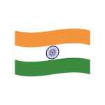 Die Flagge von Indien